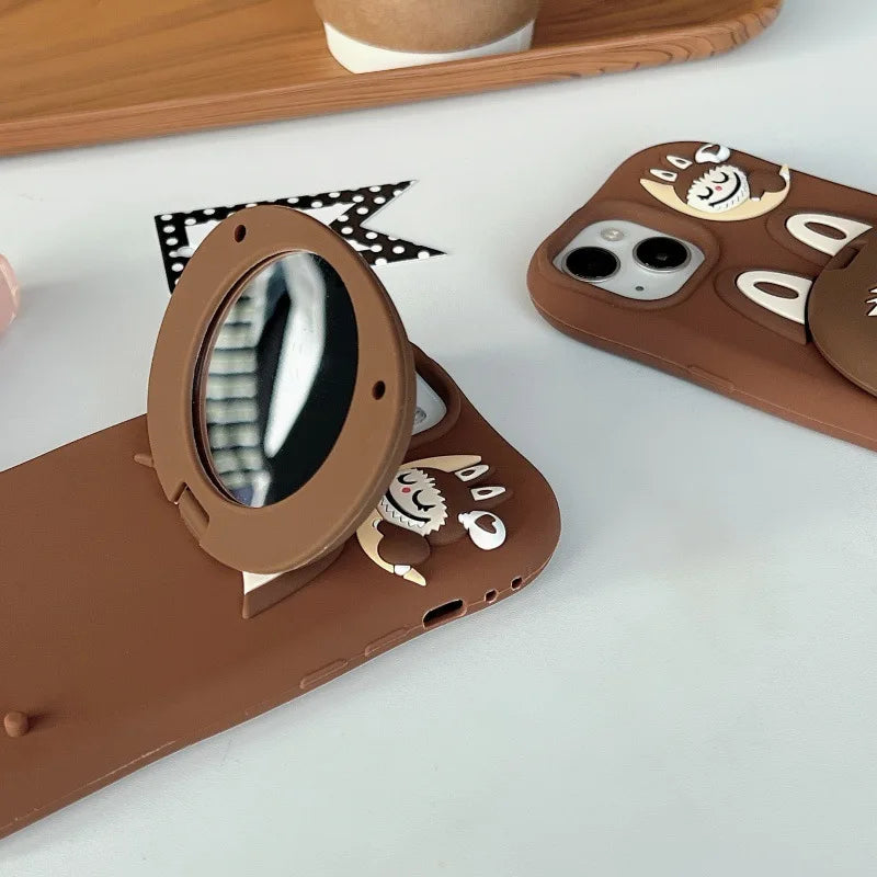 Doll Mirror Stand Case
