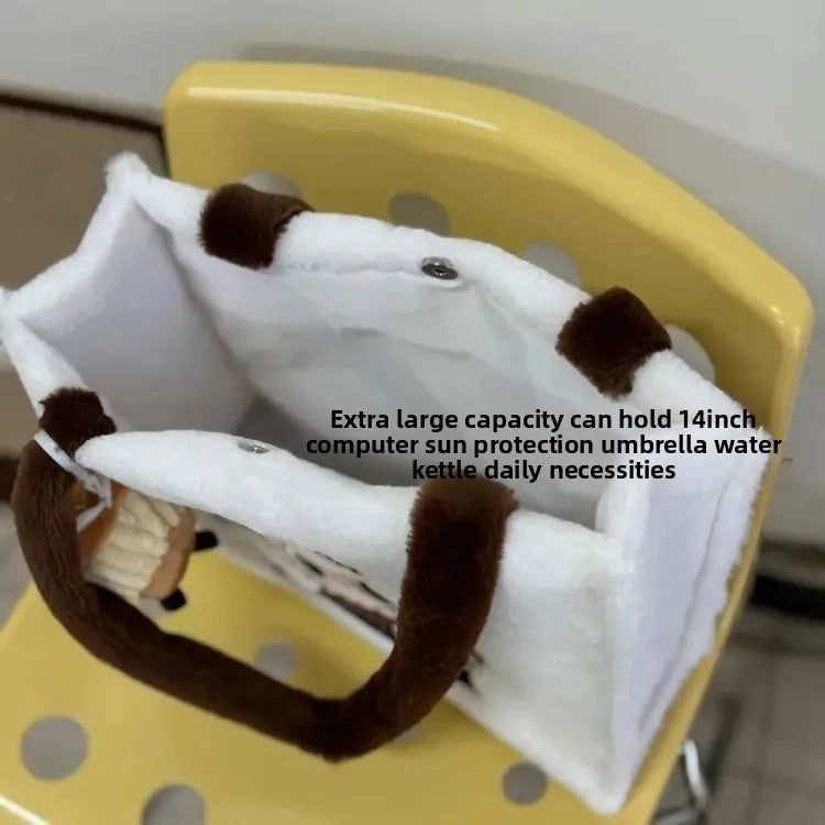 Plush Velvet Tote Bag