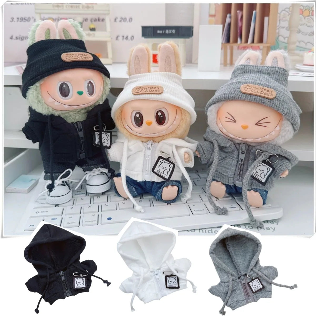 Labubu Hoodie Outfit Set