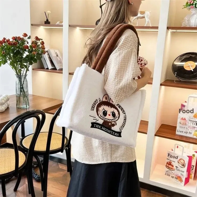 Plush Velvet Tote Bag