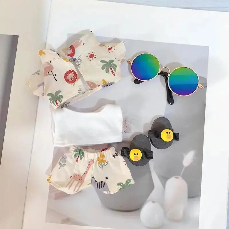 Labubu Hawaiian Outfit Set