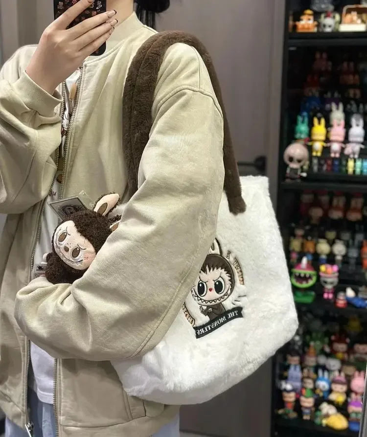 Plush Velvet Tote Bag