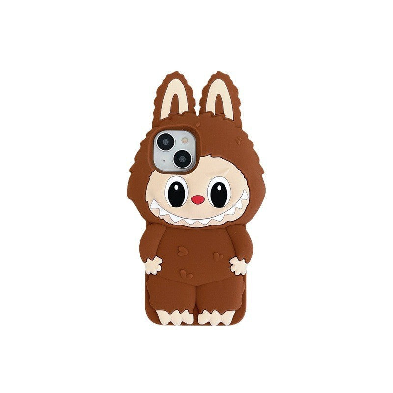 Bunny Hug Labubu Silicone Phone Case-2