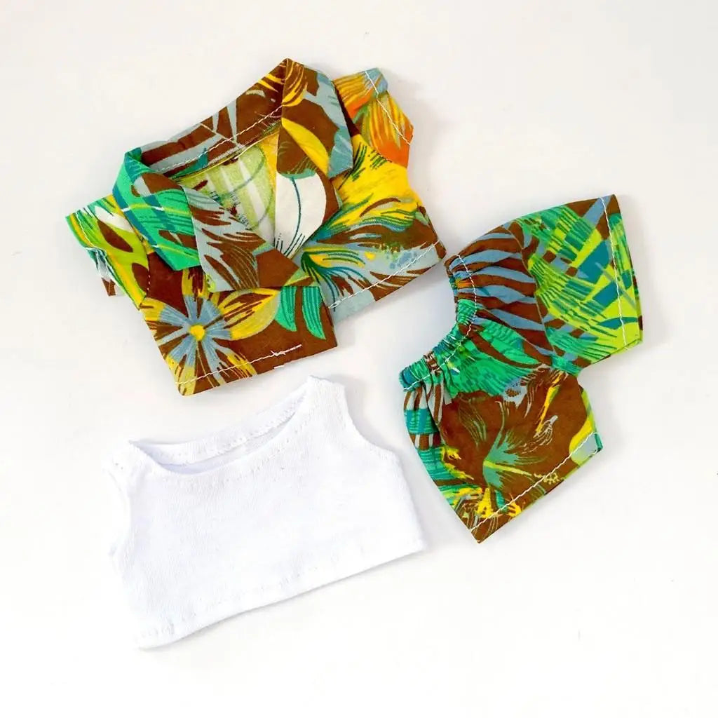 Labubu Hawaiian Outfit Set