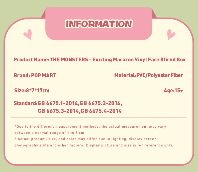 Monsters Macaron Blind Box
