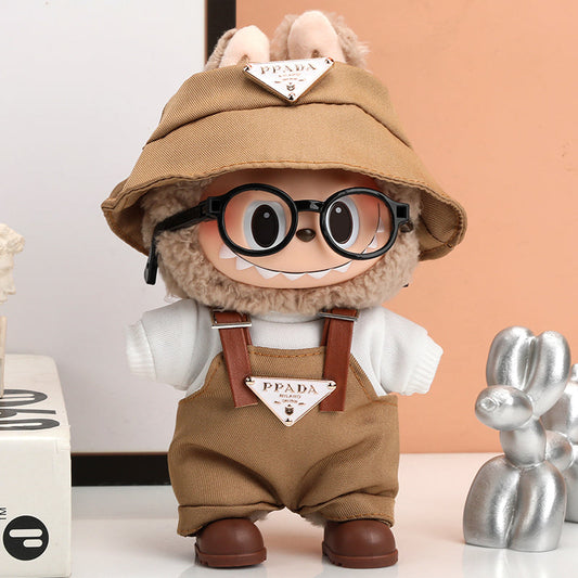 Labubu Triangle Badge Monochomatic Tan Outfit-0
